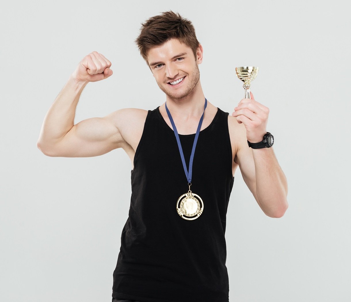 athlete stays on top