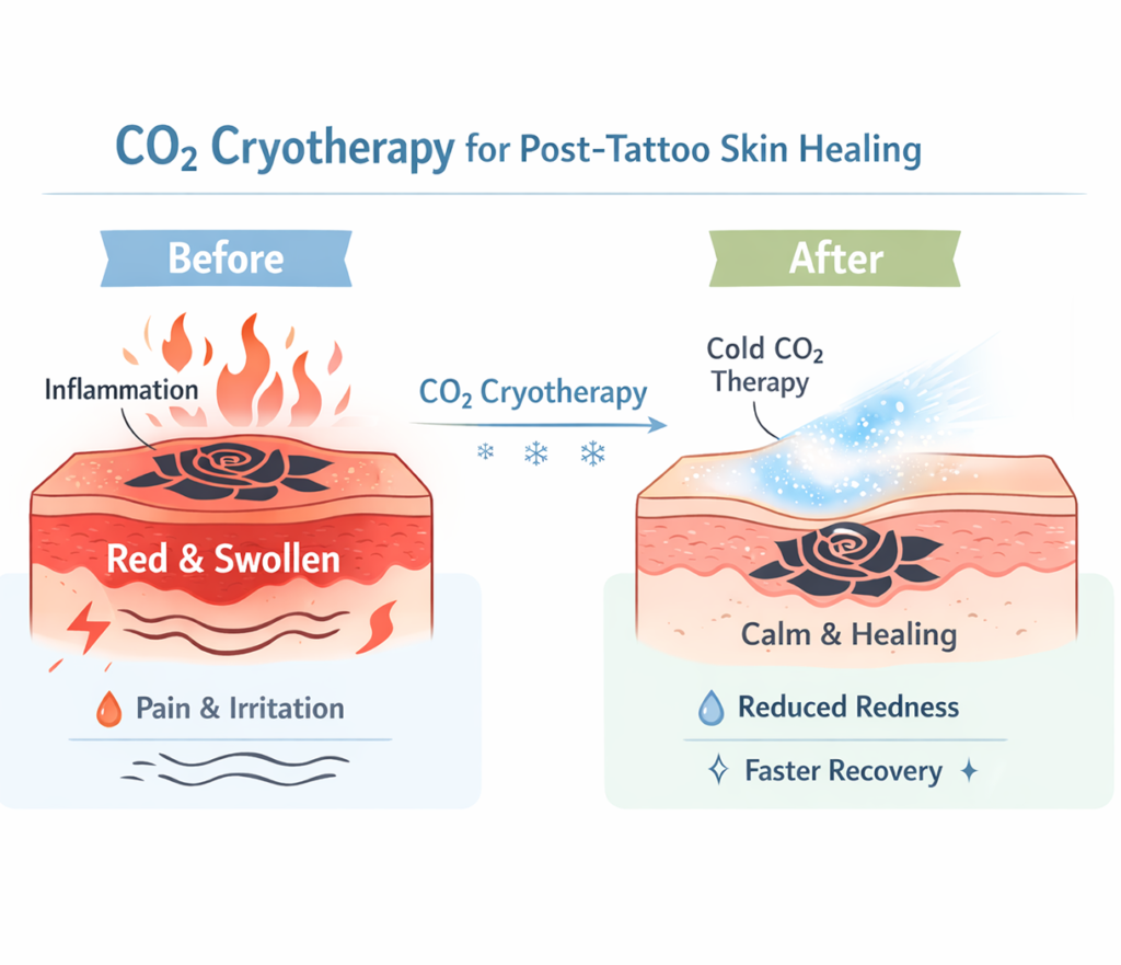 Heal Your Tattoo Faster: How CO₂ Cryotherapy Reduces Redness and Speeds ...